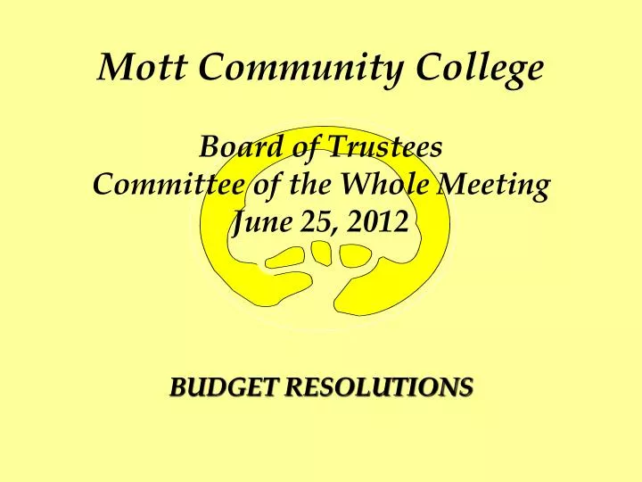 mott community college board of trustees committee of the whole meeting june 25 2012