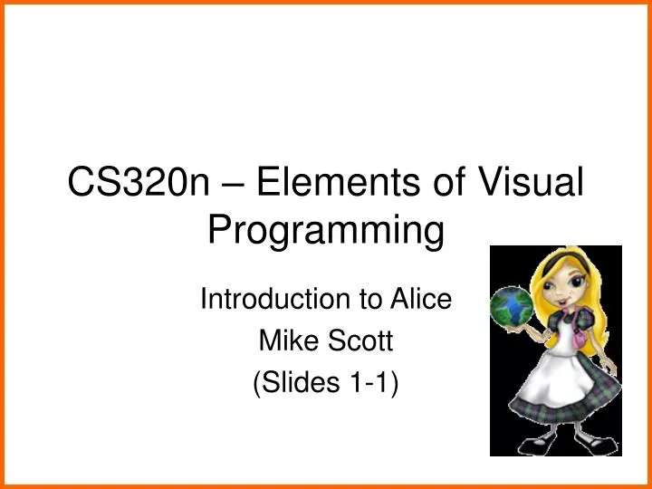 cs320n elements of visual programming