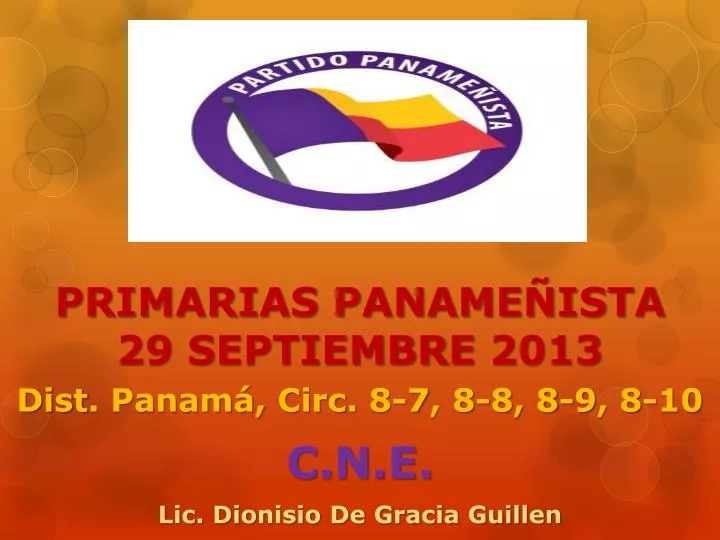 primarias paname ista 29 septiembre 2013