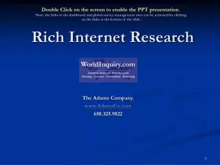 Rich Internet Research