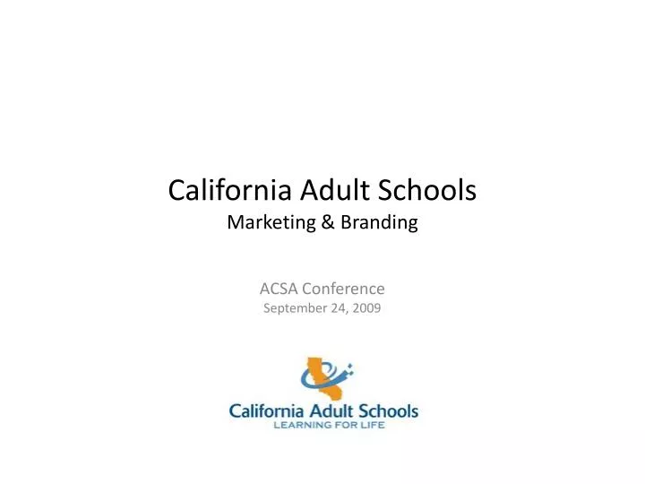 california adult schools marketing branding