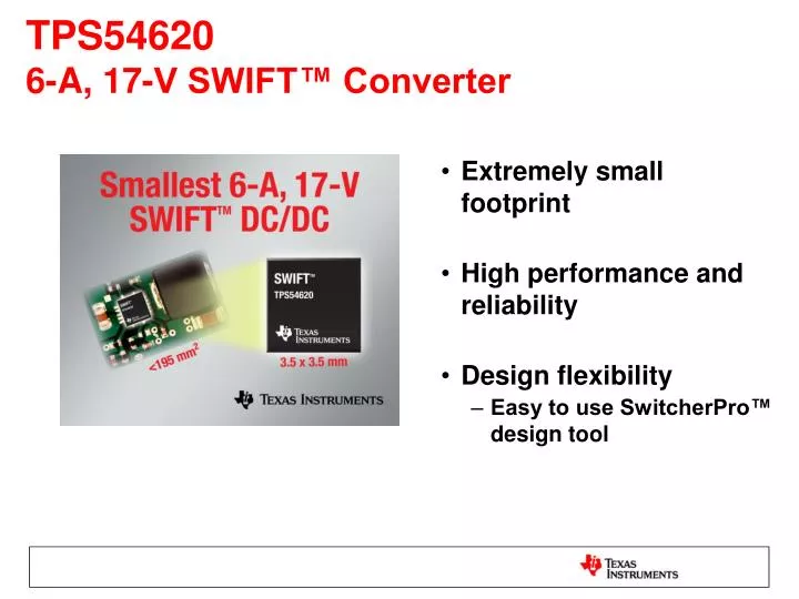 tps54620 6 a 17 v swift converter