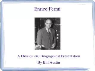 enrico fermi