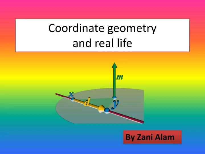 coordinate geometry and real life
