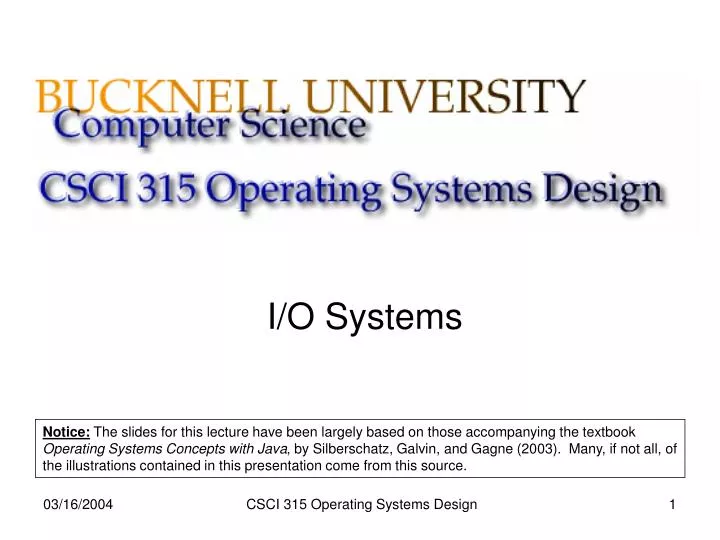 i o systems