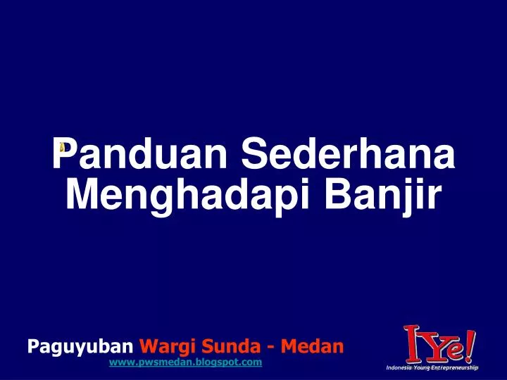 panduan sederhana menghadapi banjir