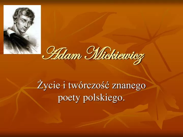adam mickiewicz