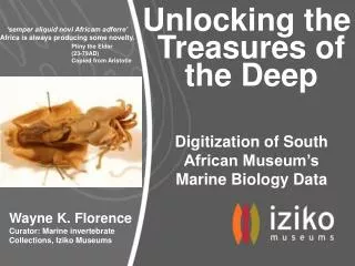 Unlocking the Treasures of the Deep