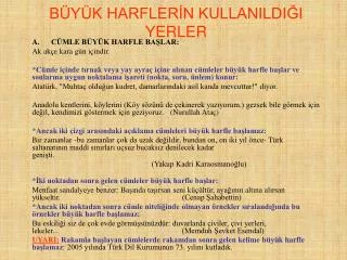 b y k harfler n kullanildi i yerler