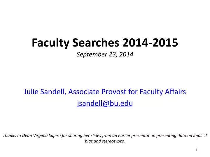 faculty searches 2014 2015 september 23 2014