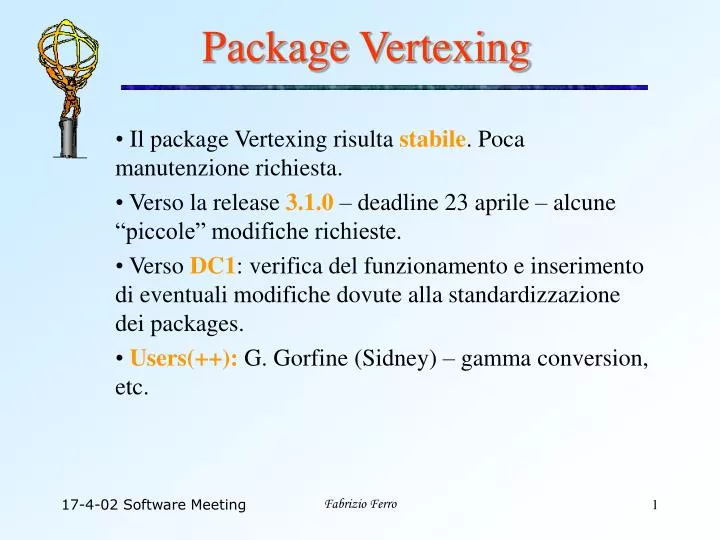 package vertexing