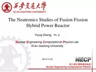 The Neutronics Studies of Fusion Fission Hybrid Power Reactor