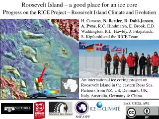 Roosevelt Island – a good place for an ice core
