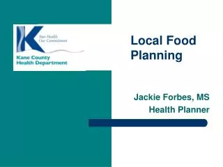 Jackie Forbes, MS Health Planner