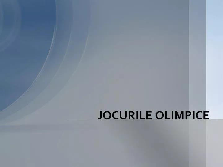 jocurile olimpice