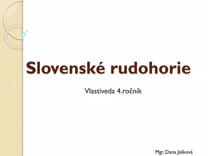 slovensk rudohorie