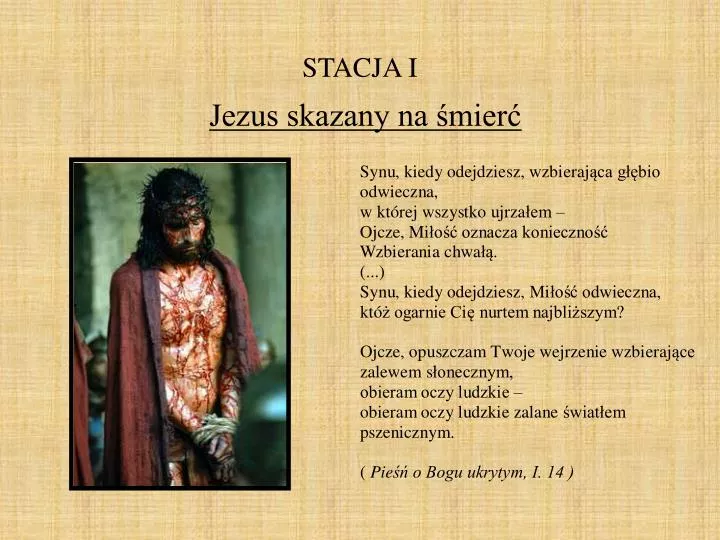 stacja i jezus skazany na mier