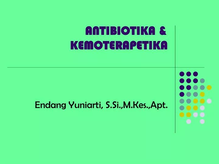 antibiotika kemoterapetika