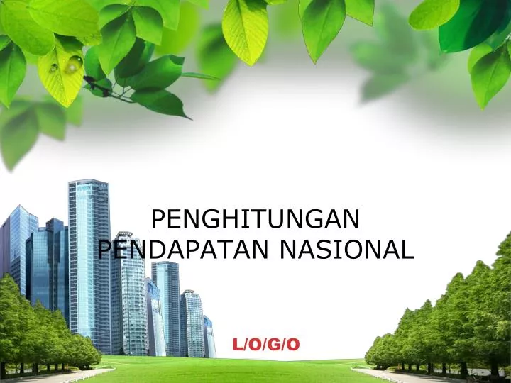 penghitungan pendapatan nasional