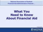 Demystifying Financial Aid: Key Components & Sources - slide 1