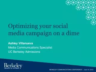 Optimizing your social media campaign on a dime