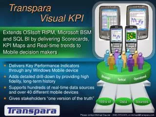 Transpara 		Visual KPI