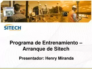 programa de entrenamiento arranque de sitech