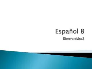 espa ol 8