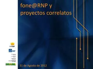 fone@rnp y proyectos correlatos