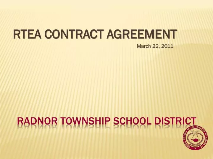 rtea contract agreement march 22 2011