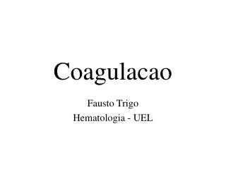 Coagulacao