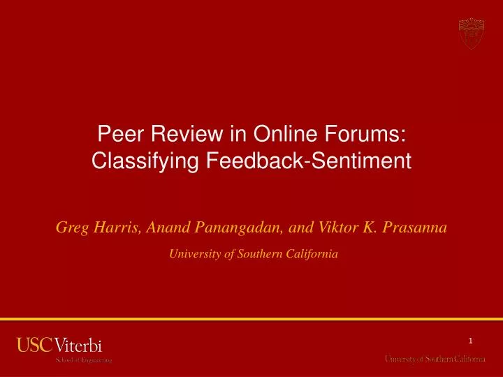 peer review in online forums classifying feedback sentiment