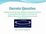 Decreto Ejecutivo - slide 1