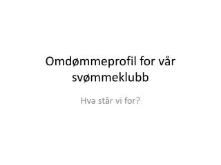 omd mmeprofil for v r sv mmeklubb