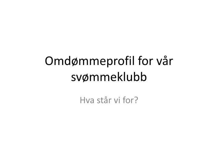 omd mmeprofil for v r sv mmeklubb