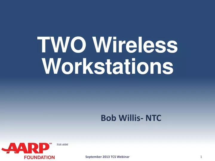 two wireless workstations