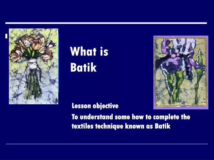what is batik