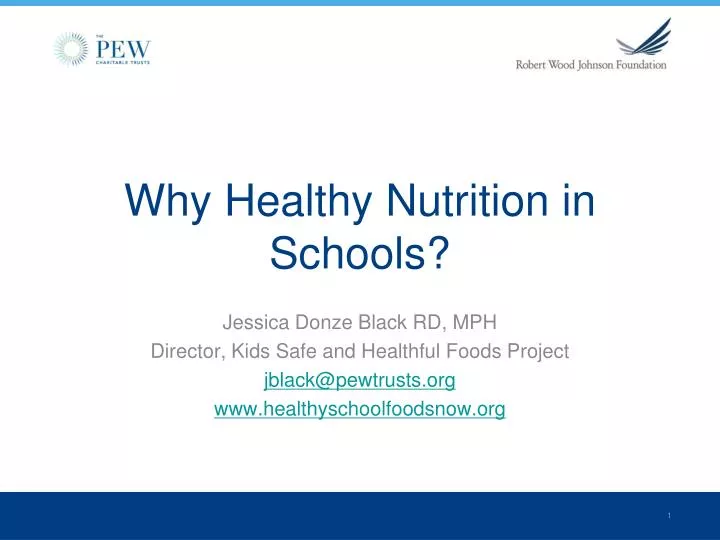 why healthy nutrition in schools