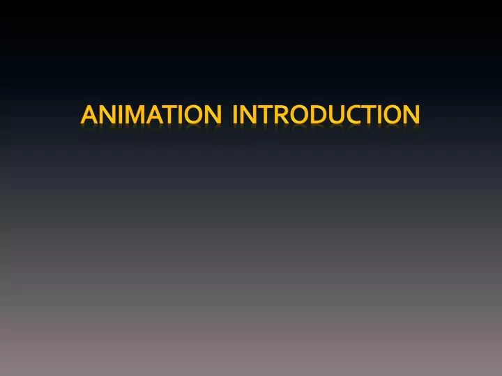 animation introduction