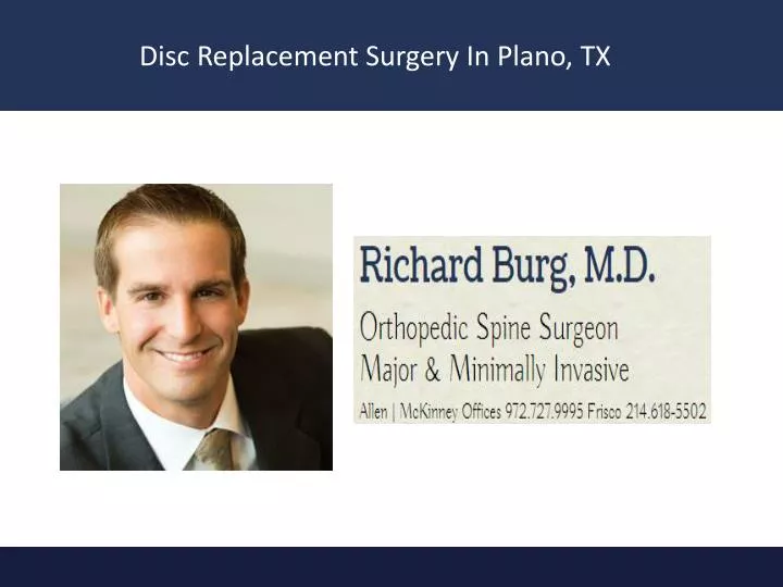 disc replacement surgery in plano tx