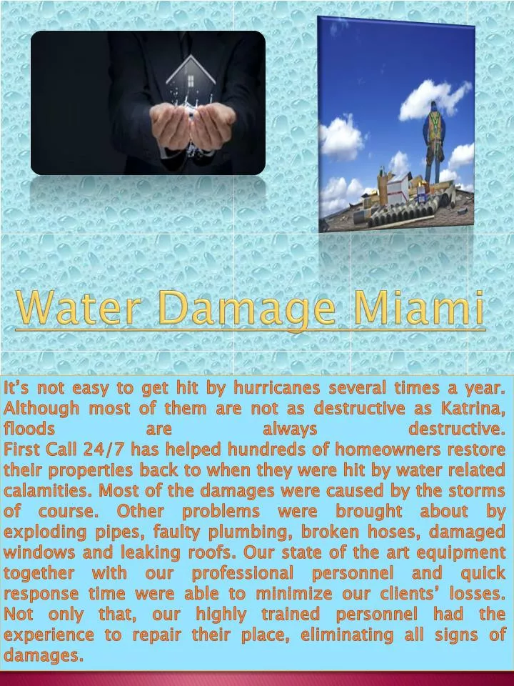 water damage miami