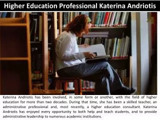 Higher Education Professional Katerina Andriotis