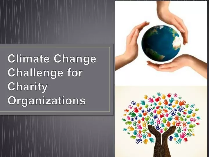 climate change challenge for charity organizations