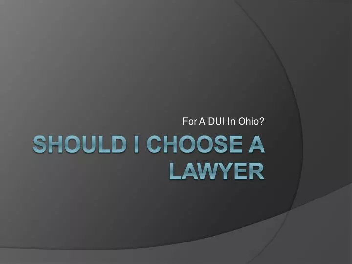 for a dui in ohio