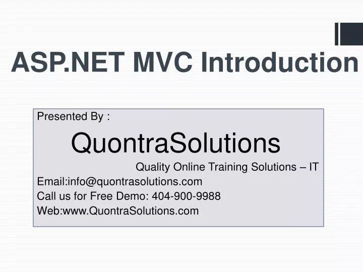 asp net mvc introduction