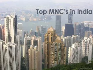 Top MNC's in India
