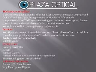 Opticians Springfield MO, Eye Exams Springfield MO, Custom M