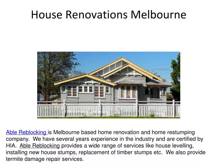 house renovations melbourne