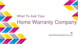 Ask These Question While Buying A Home Warranty Plan