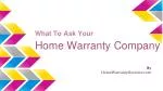 Ask These Question While Buying A Home Warranty Plan - slide 1